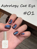 Purpdrank  12ML 10-Color Blue Series Blue Eyes Star Sea Cat Eye Gel Nail Polish New Summer Flash Lamp Cat Eye Nail Polish Nail Art