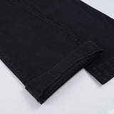 Purpdrank  Y2K American Hottie Flare Jeans Women Fashion Solid Color High Waist Slim Fit Denim Trousers Casual Streetwear Basic Pants