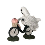 Purpdrank  New Halloween Decoration Ghost and Pink Pumpkin Bicycle Creative and Interesting Home Decorative Ornaments Halloween Gift