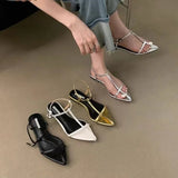 Purpdrank  Summer New Style Buckle Fashion Thong Sandals for Women Casual Trendy Comfortable Low Heels Sandalias Mujer Heels Women