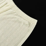 Purpdrank  Elegant Comfortable Long Sleeve Shirt Wide Leg Pants Set Homewear Loungewear Nightwear 2025 Women Loose Two Piece Pajamas Set