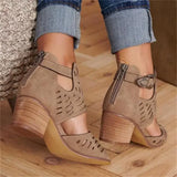 Purpdrank  Women Wedge Mid Heel Summer Slip-on Buckle Ladies Shoes Artificial Open Toe Casual Wedding Pumps Sandalias Tailor-made Suits
