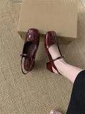 Purpdrank  Pumps Woman Sexy High Heels Shoes Sandals Ladies Mary Jane 2025 Slingback Square Toe Shallow Mouth Fashion Crossdressers