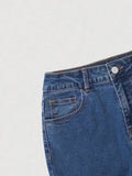 Purpdrank  Women High Waist Wide Leg Pants Hole Straight Pants Long Jeans Casual Trendy Trousers 2026 Spring Autumn New Denim Trousers