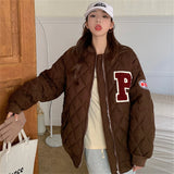 Purpdrank  Korean Vintage Parkas Jacket Women Winter New Loose Warm Thick Zipper Coat Fashion Casual All Match Streetwear Jacket Female