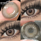 Purpdrank  1 Pair Colored Contact Lenses for Eyes Blue Eye Lenses Gray Pupil Lenses Green Eye Natural Brown Lens Beauty Makeup