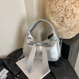 Purpdrank  Bow Knot Mini Top-handle Bags For Women 2025 Spring Latest Trend Designer Purses And Handbag Luxury Shoulder Crossbody Bag