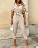 Purpdrank  Women elegant Long Jumpsuit Trousers Suit Pants