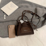 Purpdrank  Mini Drawstring Bucket Bags For Women 2025 Luxury Designer Purses And Handbags Casual Street Small Shoulder Cross Body Bag