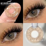 Purpdrank  1 Pair New Natural Color Contact Lenses Brown Lenses Beauty Fashion Gray Pupils Lens Blue Lenses with High Quality Lens