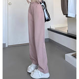 Purpdrank Woman Vintage Wide Leg Jeans Girls High Waist Pants Female Fashion Black Black Grey Retro Blue Light Blue Pink Denim Trousers