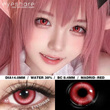 Purpdrank  2pcs Cosplay Colored Contact Lenses For Halloween Anime Blue Contact Red Beauty Makeup Lenses Yearly Eyes Contacts