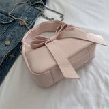 Purpdrank  Bow Knot Mini Top-handle Bags For Women 2025 Spring Latest Trend Designer Purses And Handbag Luxury Shoulder Crossbody Bag