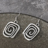 Purpdrank - Vintage Ethnic Antique Metal Drop Earrings for Women Punk Jewelry Hollow Handmade Statement Dangle Earrings