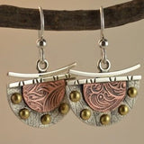 New Bohemian Earrings For Women Flower Leaf Grain Creative Lady Dangle  Vintage Earings Fashion Jewelry Gift