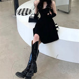 Purpdrank  Sweet Halter Neck Mini Dress Women Korean Chic Sexy Backless A Line Dress Female High Waist Elegant Party Night Vestido New