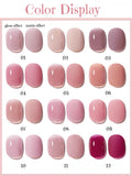 Purpdrank  10ML 6-Color God Girl Nail Polish Gel Nude Pink Glitter Gel Varnish Soak Off UV/LED Gel Polish For Manicure Home Salon DIY