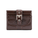 Purpdrank  Leather Card Holder Women Ultra-Thin Mini Buckle Coin Purse Portable Wallet Cute Bank Credit Id Bag Multi-Card Slot Wallets