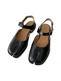 Purpdrank - 2023 New Design Women Flat Shoes Elegant Female Split Horse Toe Lady Sandals Tabi Female Moccasins Footwear Pig Toe Shoe B111