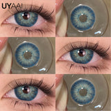 Purpdrank  1 Pair Green Eye Contacts 1 Pair Blue Colored Contact Lenses for Eyes Brown Colored Pupils Discounts Cosmetic Lenses