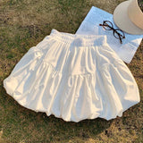 Purpdrank  Elegant High Waist Women's Cake Short Skirts 2025 New Spring Summer Korean Casual Ball Gown Mini A-line Skirts Female