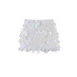 Purpdrank  Big Sequin Wrap Hip Skirt Bead Glitter Sexy Low Waist Slim Fit Nightclub Gown Vacation Beach Short Half Skirts Women's Clothing