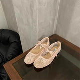 Purpdrank  Elegant Women's Leather Shoes Comfort Bow-Knot Low Heels Ballet Flats Female Footwear Modis Comfortable Butterfly New Ballerinas