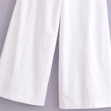 Purpdrank  Spring New Women's Fashion Style Casual Loose Versatile Mid Waist Wide Leg Pants