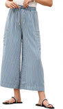 Purpdrank   New Spring Summer Colorful Striped Pants Casual Fashion Loose Lace Up Straight Pants Women