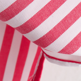 Purpdrank  Spring New Women's Fashion Style Casual Versatile Curled Cuff Stripe Loose Shirt Top