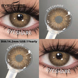 Purpdrank  1pair Colored Contact Lenses Soft Brown Eye Contacts High Quality Gray Beauty Pupils Yearly Korean Pink Eyes Lenses