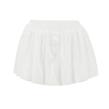 Purpdrank  Ballet Girl White Black Embroidery Hollow Out hole Elastic Low Waist Mini BUD Skirt Women Ball Gown Umbrella Skater Skirts