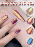 Purpdrank  4-Color Spring Summer Nails Ice Transparent Blue Glass Bead Cat Eye Gel Nail Polish Popular Whitening Versatile Upgrade Gel
