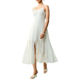 Purpdrank  Fashion Elegant Women White Suspenders Dress Loose Casual Sweet Sleeveless Summer A-line Party Dress Female Split Simple Clothes