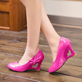 Purpdrank  New light mouth high-heeled shoes white bride sexy lady shoes in the spring and autumn marriage sexy wedges women's shoes