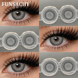 Purpdrank  1 Pair Contact Lenses Big Brown Lenses for Eyes Beauty Pupils Comestic Eye Color Len Korean Pupils Makeup Accessoriess