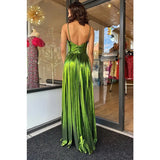 Purpdrank  Sexy Off Shoulder Halter Corset Guest Cocktail Host Mermaid Maxi Dress Prom Gown Luxurious Women Metallic Evening Party Dress