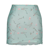 Purpdrank   High Waisted Skirts Women Sexy Cheetah Print Vintage Mini Skirts Fashion Casual Chiffon Mesh Slim Skirt Summer New