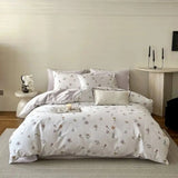 Purpdrank  600TC Egyptian Cotton Floral Style Prints Bedding Set Single Double Queen King Size Duvet Cover Flat/Fitted Bed Sheet Pillowcase