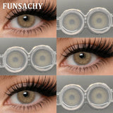 Purpdrank  1 Pair Contact Lenses Big Brown Lenses for Eyes Beauty Pupils Comestic Eye Color Len Korean Pupils Makeup Accessoriess