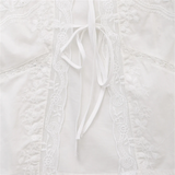 Purpdrank  Summer New Women's Fashion and Elegance Slim Fit Versatile Bow embellishment Embroidered Short Top