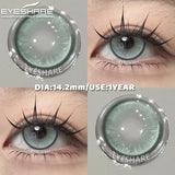 Purpdrank  1 Pair Color Contact Lenses Cosmetics Natural Brown Pupils Blue Eyes Contacts Lens Makeup Beauty Green Contacts Lens