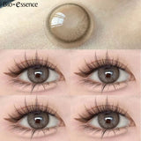 Purpdrank  1 Pair Big Eye Korean Lenses Colored Contact Lenses with Degree Myopia Lenses Green Lenses Black Lenses Prescription