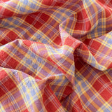 Purpdrank  New Style Yarn-dyed Washed Pure Cotton Checkered Quilt Cover Spring Skin-friendly and Breathable Duvet Cover 220x240