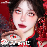 Purpdrank  1 Pair Halloween Color Contact Lenses for Eyes Cosplay Lenses Anime Lenses Black Eye Lens White Lenses Crazy Red Lens