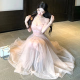 Purpdrank  Sweetheart Princess Romantic Flowing Sand Ballet Dress Mesh Dress