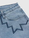 Purpdrank  Women High Waist Wide Leg Pants Hole Straight Pants Long Jeans Casual Trendy Trousers Autumn Winter New Denim Trousers