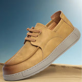 Purpdrank  Men's Casual Leather Shoes Outdoor Flat Designer Business Casual Walking Shoes British Style Lace Up Office Oxford Shoes