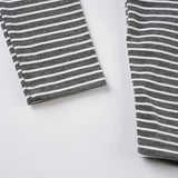 Purpdrank  Harajuku Fake Two Pieces Stripe T-shirts Y2k Aesthetic Casual Halter Cropped Tshirts Autumn Women Patchwork Grunge Bodycon Tops