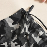 Purpdrank  Sexy Low Waist Camouflage Pleated Mini Skirts Womens 2025 New Fashion Drawstring Bandage Zipper Y2K Summer Skirt With Rivet Belt